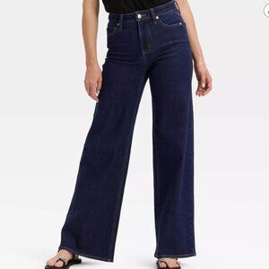 Universal Thread ~ High-Rise Wide Leg Jeans - Dark Wash 6
